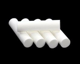 Foam Cylinders, White, 10 mm